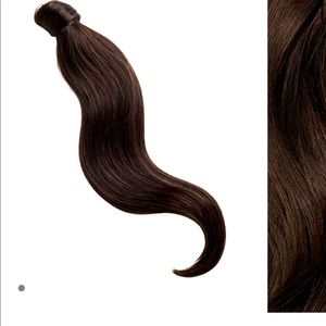 Dark Brown Luxy Ponytail Extension 16”